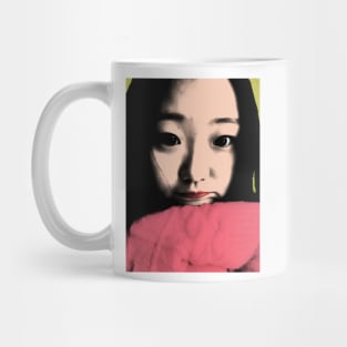 BEAUTIFUL FUNNY ASIAN GIRL POP ART COLOR Mug